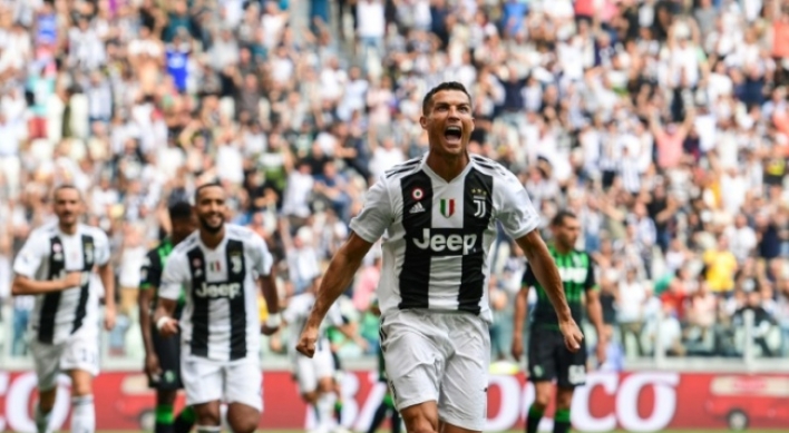 Ronaldo off the mark as Juventus maintain 100% record