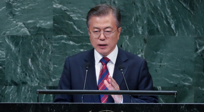 S. Korean president urges UN not to leave N. Korea behind