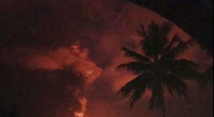 Volcano erupts on same Indonesian island as earlier quake