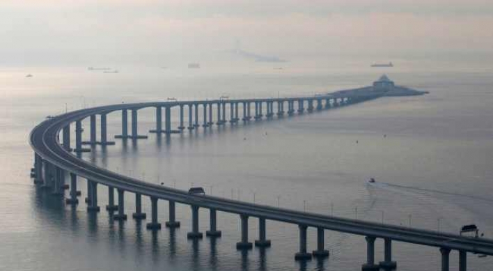 China opens mega bridge linking Hong Kong to mainland