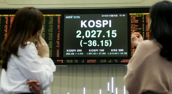 Korean stock markets in free fall, downward pressure to persist