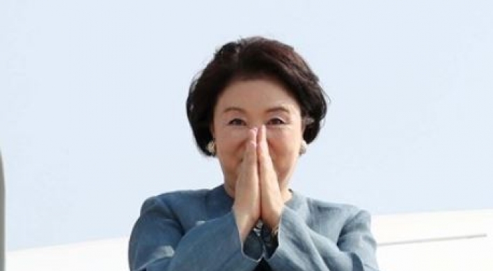 Korean first lady wraps up India trip