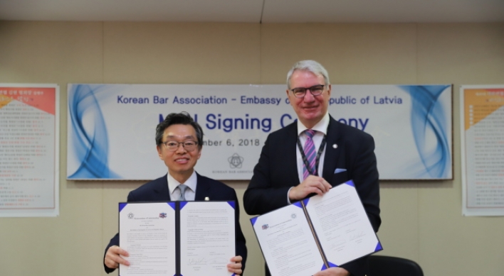 Latvia, Korea sign legal cooperation accord
