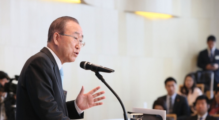 Ban Ki-moon urges N. Korea to take denuclearization steps