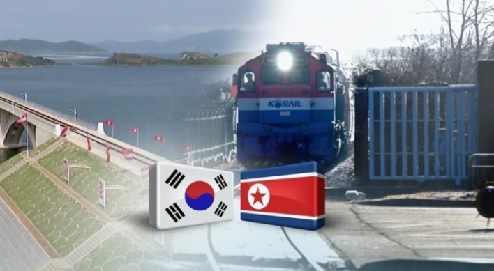 S. Koreans to return home Wed. following railway inspection of N. Korea's western line