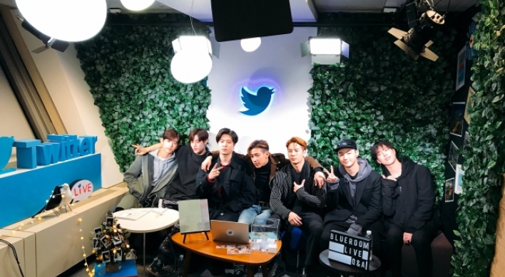 Behind the scenes at GOT7’s Twitter #Blueroom live