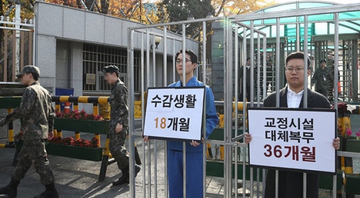 Conscientious objectors to serve at correctional facilities for 36 months