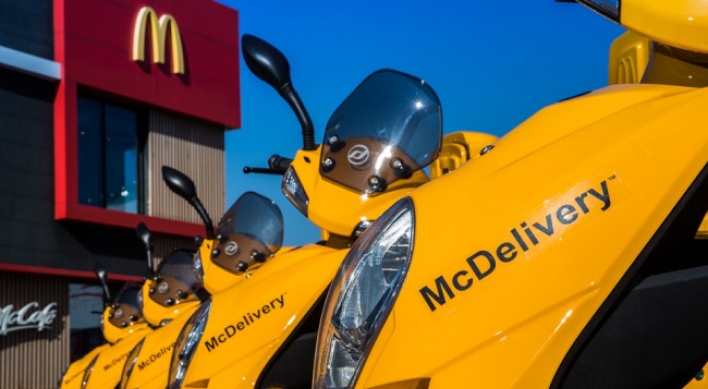 McDonald’s McDelivery scooters to go all green by 2021