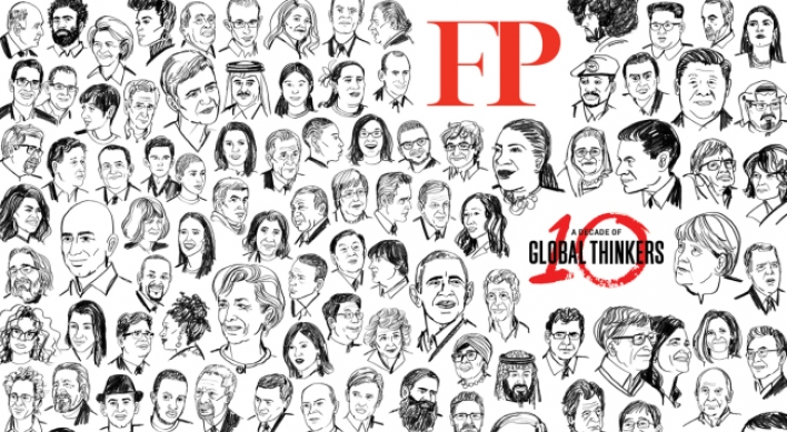 Moon Jae-in makes Foreign Policy’s list of 100 global thinkers for two consecutive years