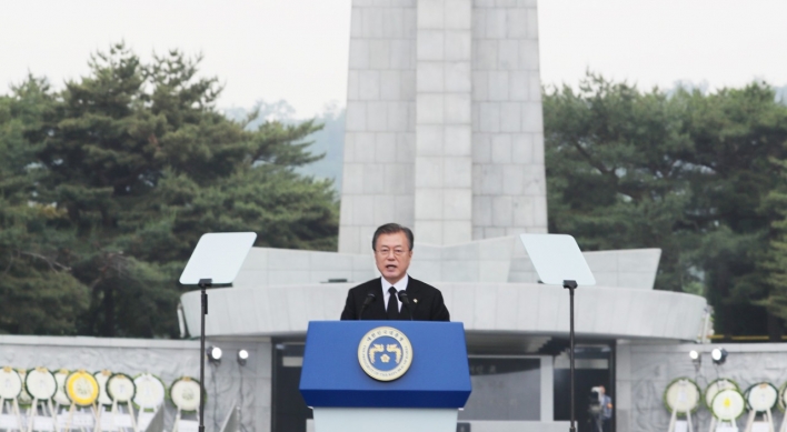 [Newsmaker] Moon urges national unity based on patriotism in Memorial Day speech