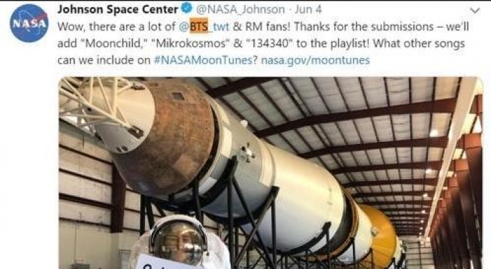 BTS songs to hit playlist of NASA's next lunar journey