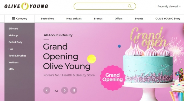 Olive Young launches global online mall for foreign shoppers