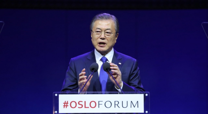 Moon vows unswerving people-oriented peace efforts