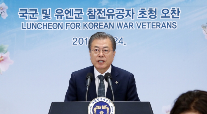 Moon vows efforts to prevent another war in Korea