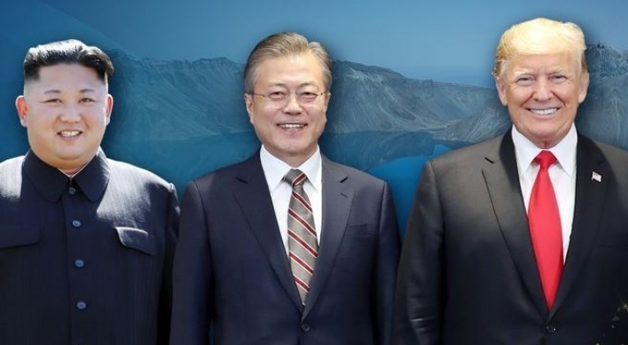 Moon: N. Korea-US in dialogue for 3rd summit, peace process making steady progress