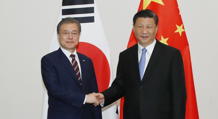 Moon, Xi discuss NK, agree to seek more cooperation