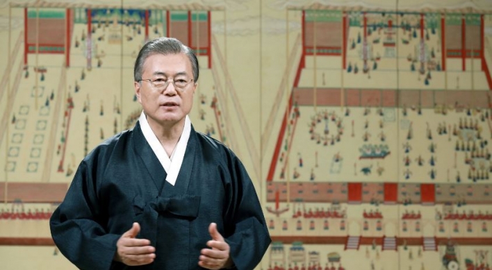 Moon wishes for 'fair country' in Chuseok message