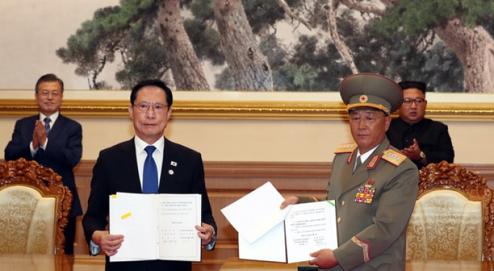 [News focus] One year on, inter-Korean military pact remains unfulfilled promise