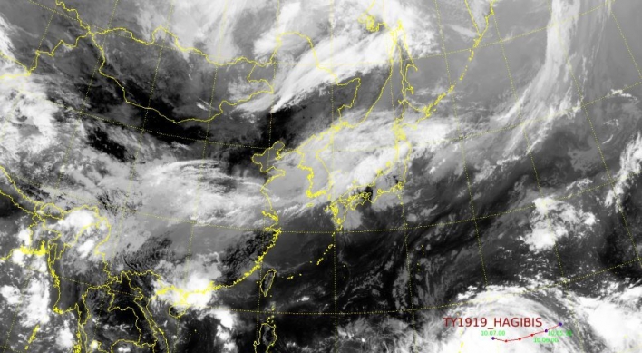 Typhoon Hagibis rapidly gains strength; impact on Korea uncertain