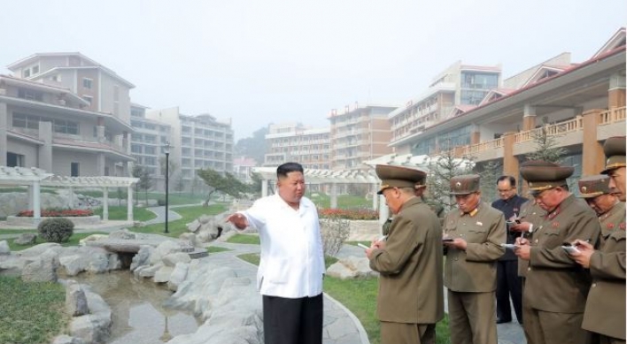 N. Korean leader inspects spa resort, voices great satisfaction