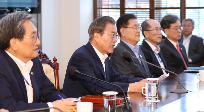 Moon vows unswayed push for peace, innovation, fairness in remaining presidency