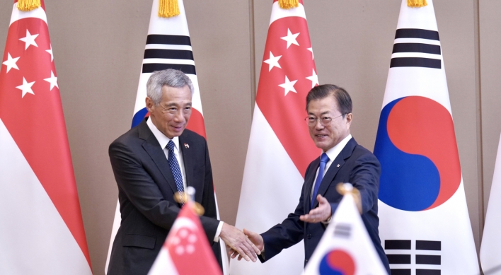 S. Korea, Singapore agree to boost ties on smart cities, arms development