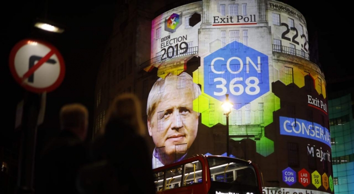 UK exit poll suggests majority for Johnson's Conservatives