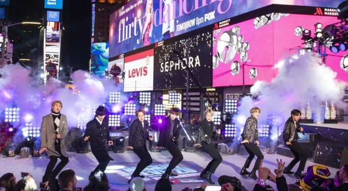 BTS perform at Times Square on New Year's eve