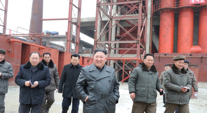 N. Korean leader visits construction site in first 'field guidance' this year