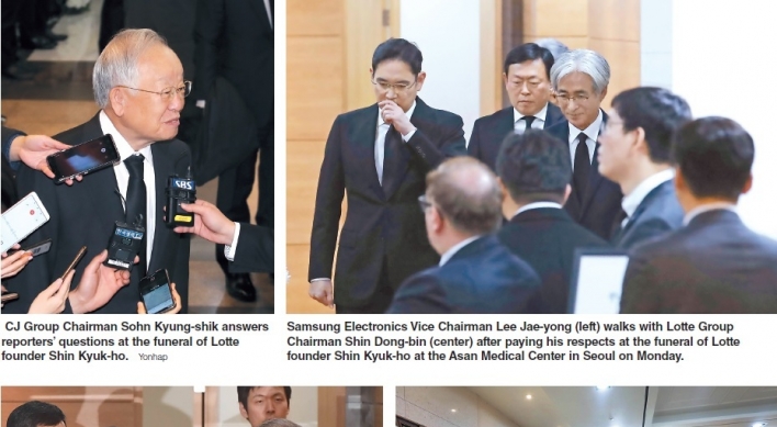 Business, political leaders mourn Lotte founder