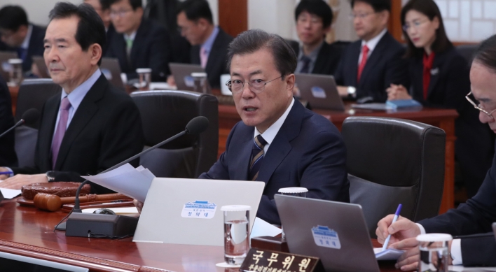 Moon calls for ‘extraordinary measures’ to shore up economy