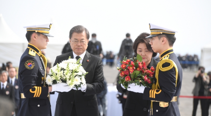 Moon vows support for proposed legislation on April 3 Jeju incident