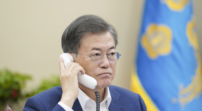 Moon’s ‘telephone diplomacy’ continues in wake of pandemic