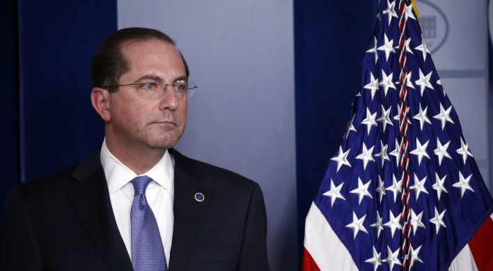 US health secretary seeks coronavirus advice from S. Korea