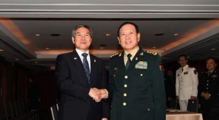 S. Korean, Chinese defense chiefs vow enhanced cooperation in defense ties, virus response