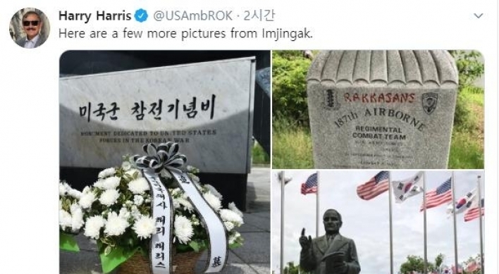 US amb. visits site near inter-Korean border to honor fallen American soldiers in Korean War