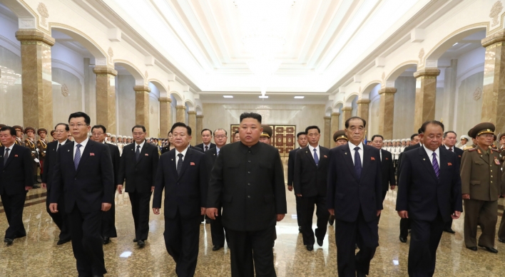 NK leader visits mausoleum to mark late grandfather's death anniversary