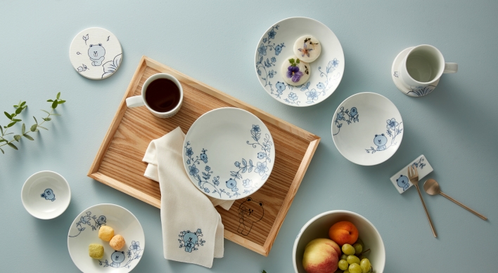 Traditional tableware adds whimsy with Line Friends