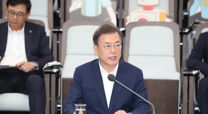 Moon to launch govt.-ruling party task force on his New Deal project