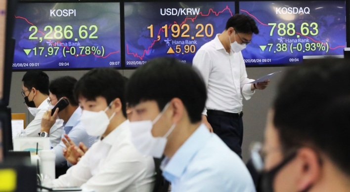 Seoul stocks open nearly flat amid soaring virus cases