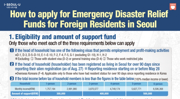 [Newsmaker] Seoul to provide coronavirus cash relief for foreign residents