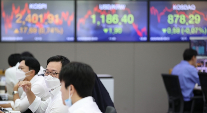 Seoul stocks surpass 2,400-level on European monetary easing hopes