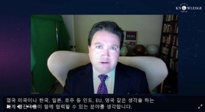 S. Korea, US, Japan should work together against assertive China: Knapper