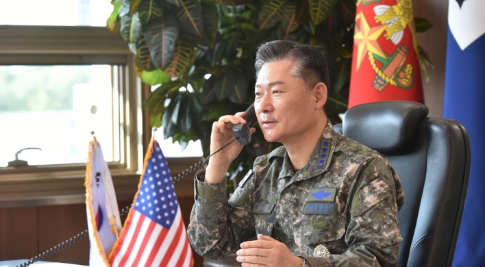 Military chiefs of S. Korea, US vow to strengthen combined defense posture