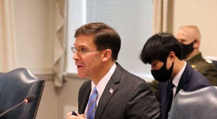 Esper says US continues to face threats from N. Korea, other rogue states