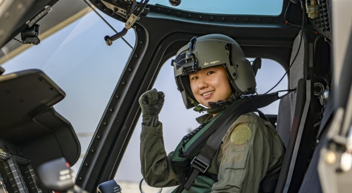 S. Korean Marines announce first female chopper pilot