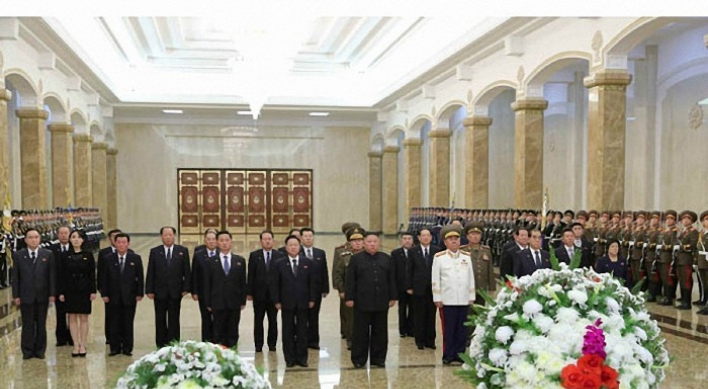 NK leader visits mausoleum to mark late father's death anniversary