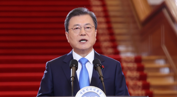 Moon says all S. Koreans will be given free COVID-19 vaccines