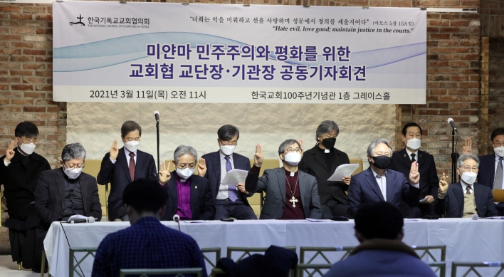 [Newsmaker] S. Korea's Christian community expresses concern about situation in Myanmar