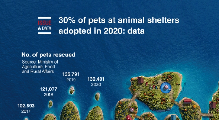 [Graphic News] 30% of pets at animal shelters adopted in 2020: data